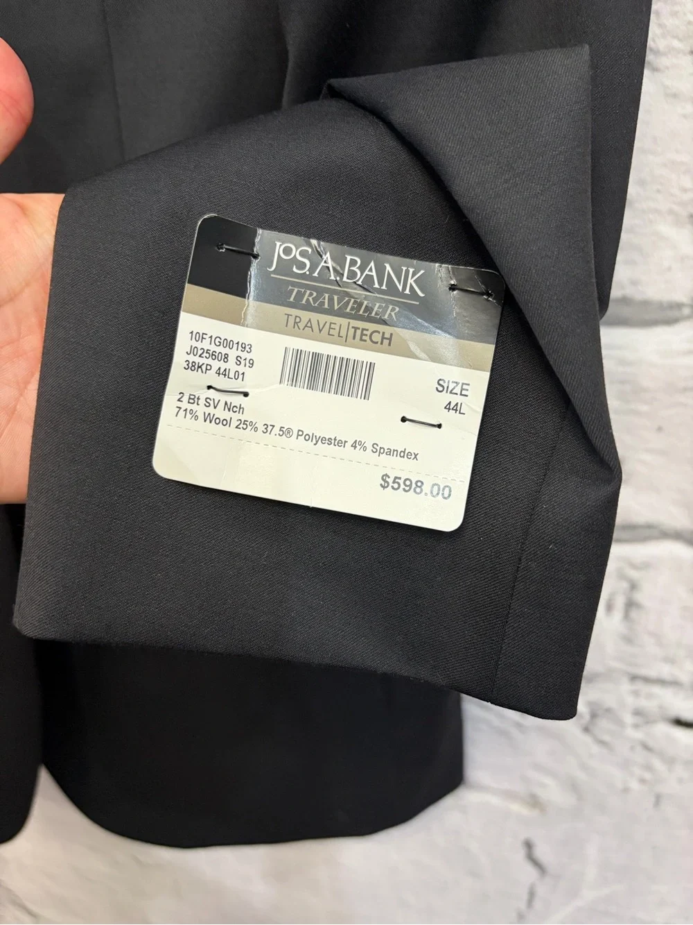 Jos. A. Bank Traveler Performance Collection Tailored Wool Fit Suit Blazer
